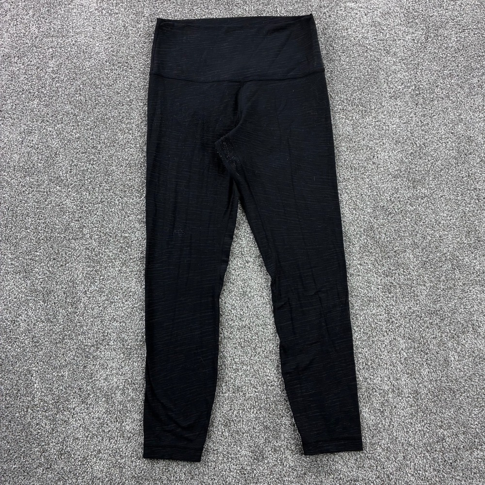 Lululemon Align Pants Women's Black 25" Leggings Nulu Fabric Yoga Tight